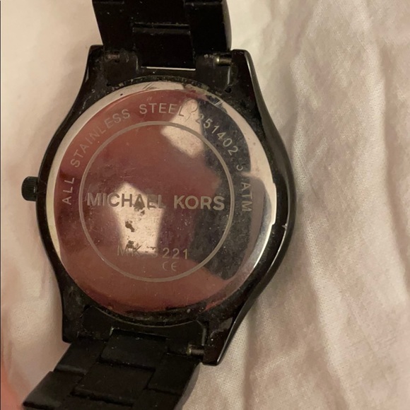 Micheal Kors Black and Gold Watch main image 5